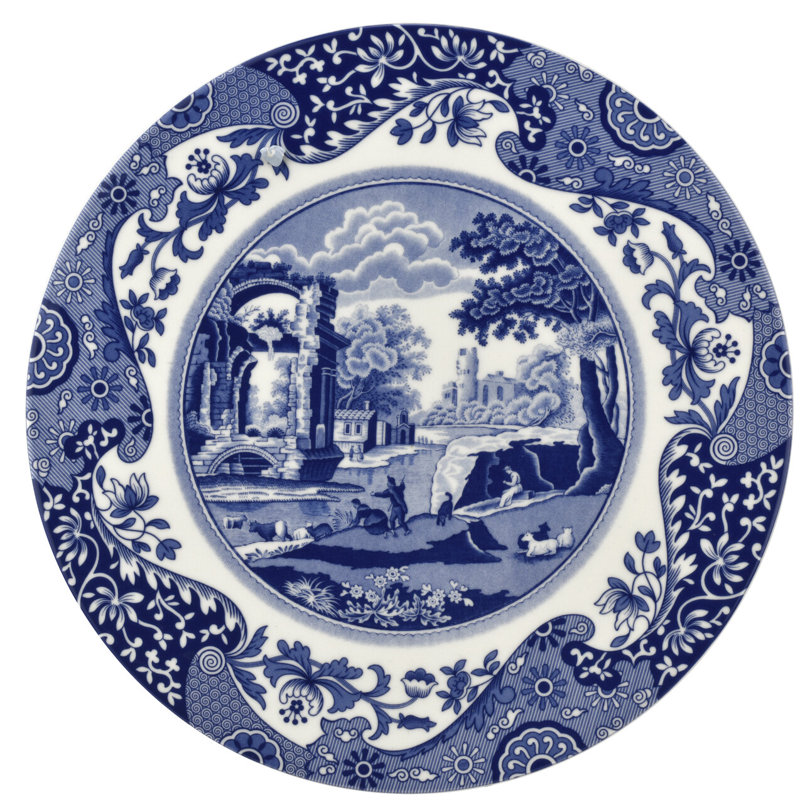 Assiette à fromage 2 pièces Spode Blue Italian