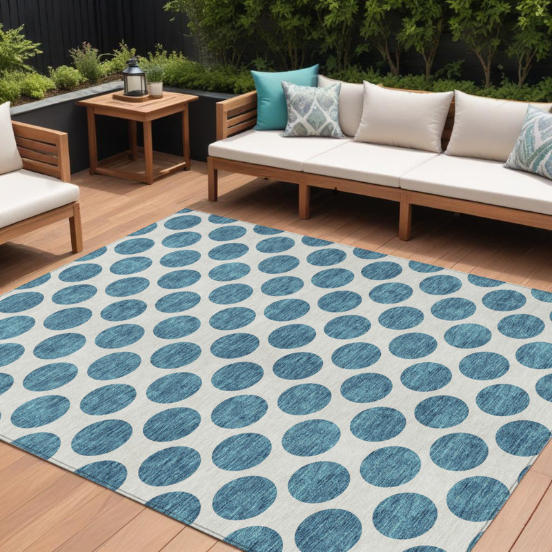 Tapis bleu sarcelle et ivoire lavable 9 pi x 12 pi bleu sarcelle et ivoire