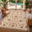Floral and Geometric Washable Area Rug-266245996