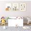 Rangement pour jouets pour enfants avec tiroir - coffre à jouets moderne en bois avec roulettes, grand bac coulissant pour chambre de bébé, chambre ou salle de jeux