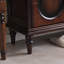 Banc de rangement noir rembourré pour chaussures