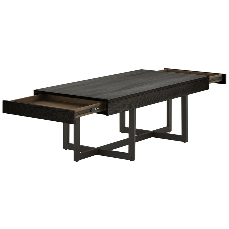 Table basse avec rangement Burch, Noir