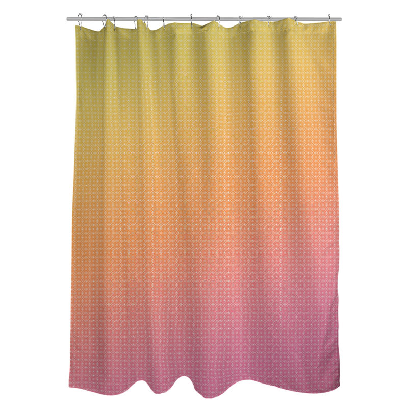 Rideau de douche simple Katelyn Elizabeth, Dégradé coucher de soleil