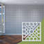 Panneaux muraux décoratifs en acrylique Harlingen, très petit, l 7 3/8 po x H 7 3/8 po x T 1/8 po, blanc-1801280012-1801280006