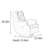 Ergonomic 360°Rotating Recliner with Wide Backrest-184704737