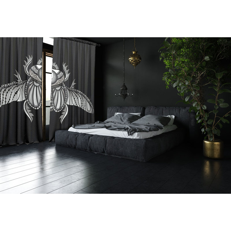 Velvet Blackout Curtain Panel Pair, 147 W x 300 D cm