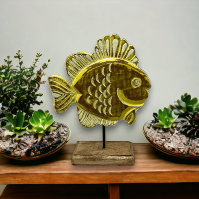 Poisson-pouliche sur pied - henné jaune