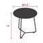 Table d'appoint en acier thermolaqué Cocotte-87600687-87600693