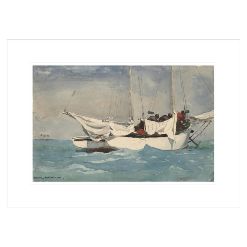 «Key West Hahage Anchor» par Winslow Homer, impression giclée sur cadre, H 15,99 po x l 21,75 po