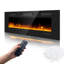 Insertion de foyer électrique 50 po, foyer électrique mural avec télécommande et minuterie, couleur de flamme réglable, 750 / 1500W-1168960141