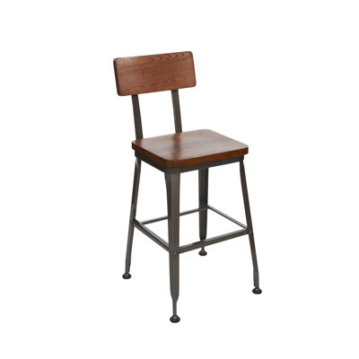 Tabouret de comptoir 26 po en bois massif