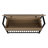 Rectangular Entryway Bench With Flip-Top Storage, 42", Black Metal, Taupe Storage For Hallway, 42" X 23", Taupe, Metal Frame, Assembly Required
