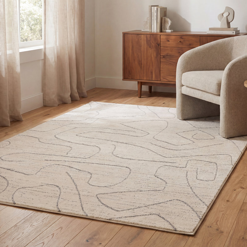 Oslo Geometric Area Rug, Rectangle 120 x 160 cm