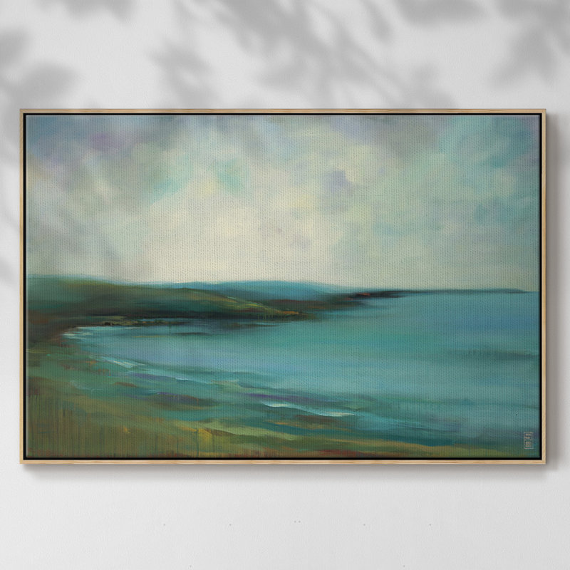 Durel The Sound, reproduction d'art encadrée, H 37 po x l 25 po x P 2 po, Toile avec cadre en bois naturel