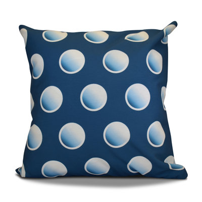 Housse de coussin carrée à pois dip dye