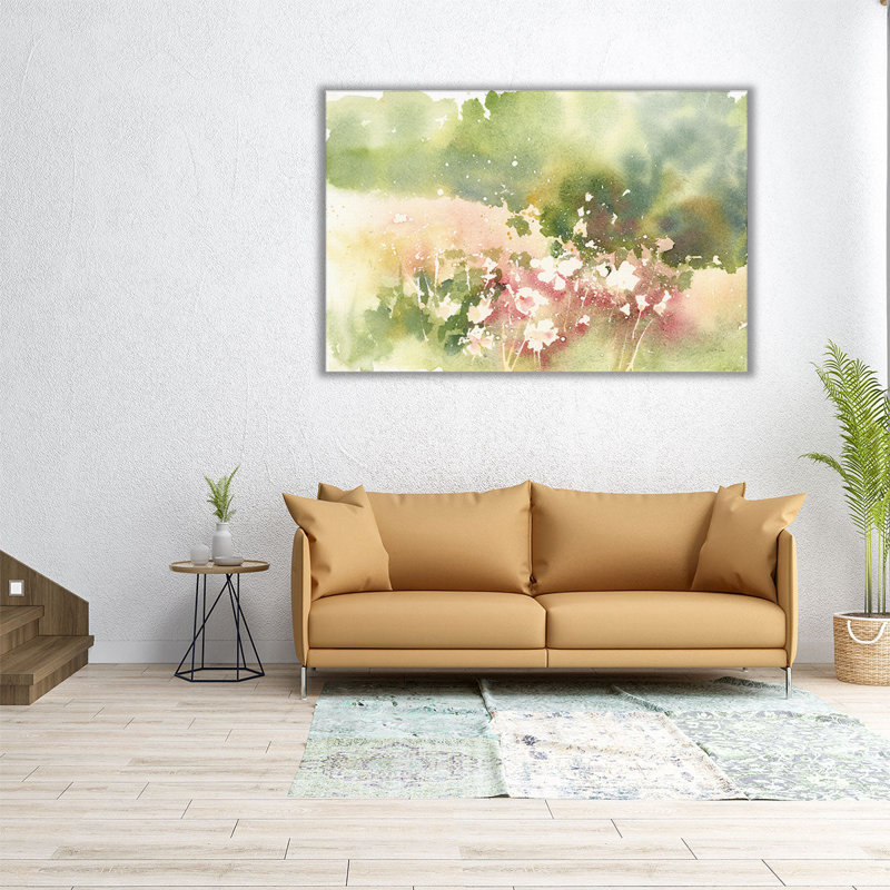 Floral Field - reproduction d'art sur toile, H 20 po x l 30 po