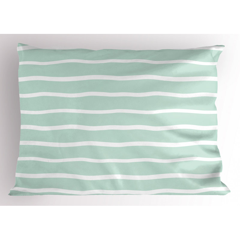 Narwhal Polyester Striped Sham Set, Queen