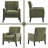 Retro Faux Leather Club Chair - Mid Century Modern Style For Office & Living Room-448980508