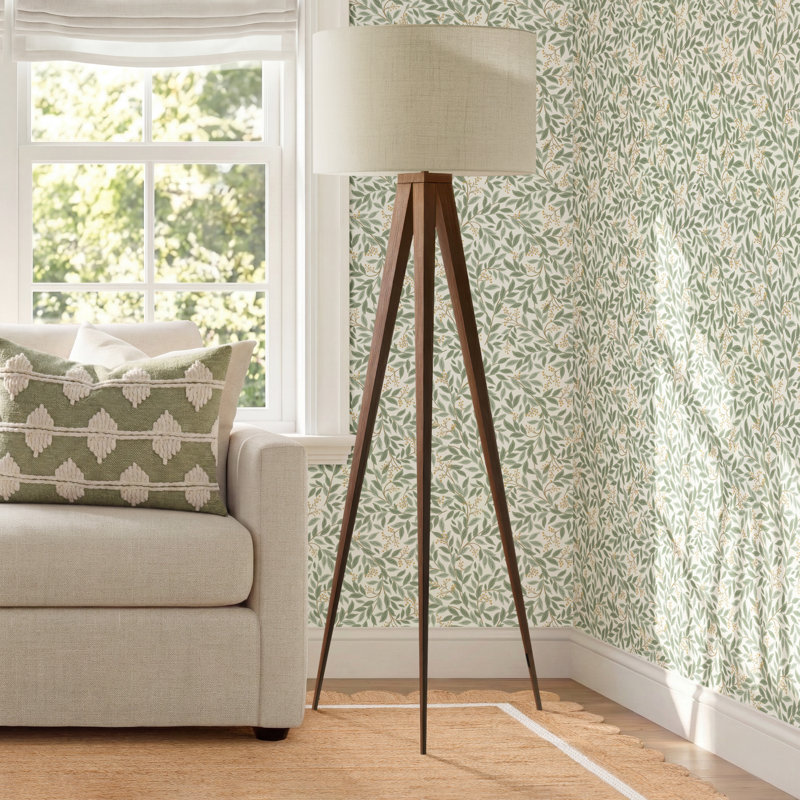 Patten 60.25'' Dark Brown Tripod Floor Lamp