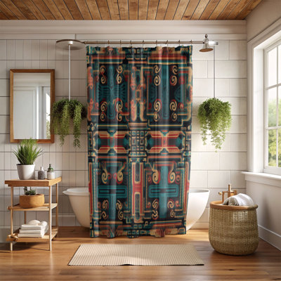 Tribal Textures - Premium Shower Curtain