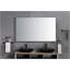Meuble-lavabo à DEL avec miroir rétroéclairé et miroir mural réglable-448406766