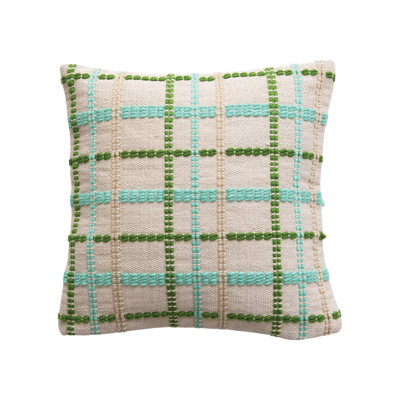 Cotton Blend/Wool Blend Square Throw Pillow Cover & Insert