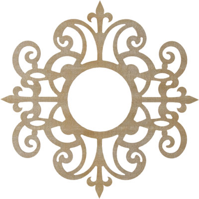 Médaillon de plafond en bois Dijon