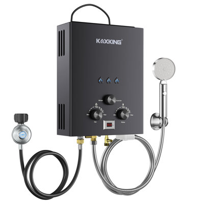 Tankless Water Heater 6L, 1.58 Gpm Portable Propane Hot Water Heater