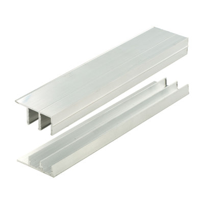 Ensemble de rails pour porte coulissante en aluminium Outwater