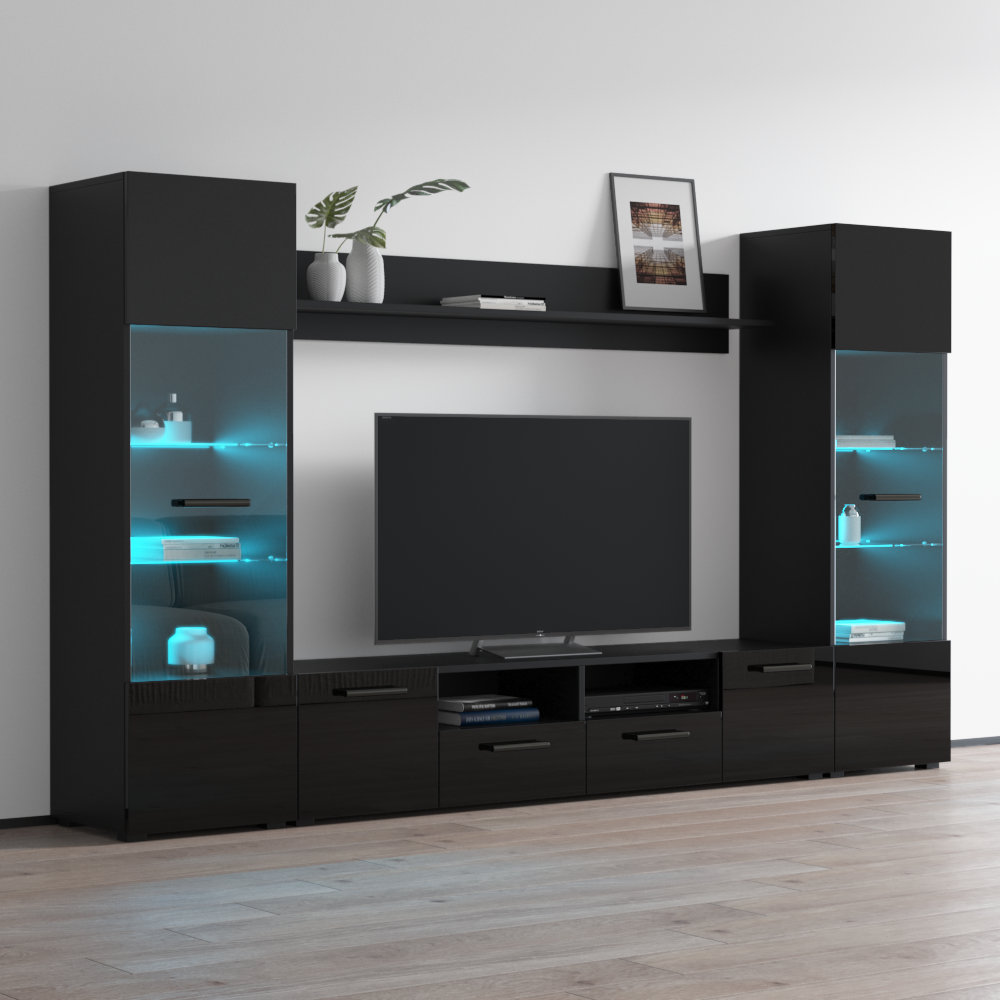 Latitude Run® Pledger Entertainment Center for TVs up to 75" & Reviews ...