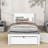 Wooden Platform Bed with Storage Drawer and Headboard-774917017-774917016