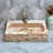 AA Warehousing 14.96 " Stone Rectangular Bathroom Sink