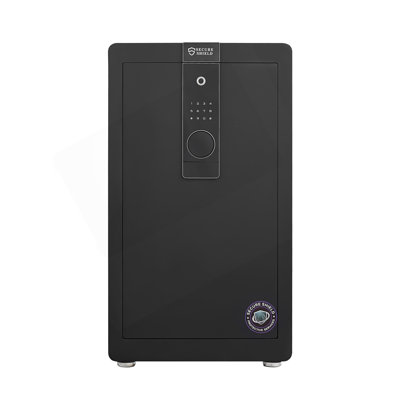 Safe Box With Biometric Recognition, Built-In Removable Partition And Flexible Compartment Partition, Dual Protection With Electronic Password Lock, Private And Invisible Hidden Compartment Structure