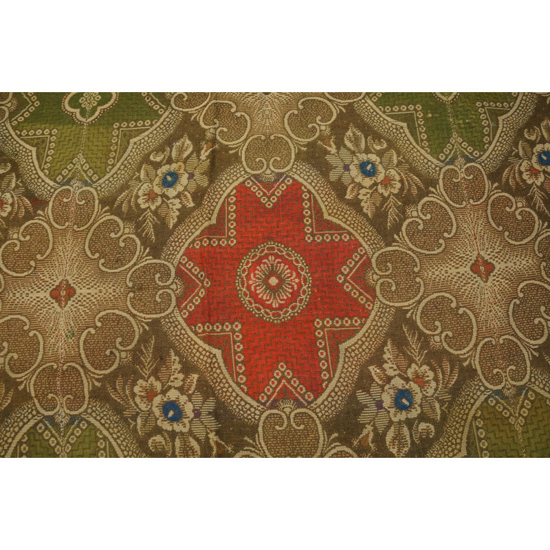 Antique Ingrain American Geometric Knotted Rug