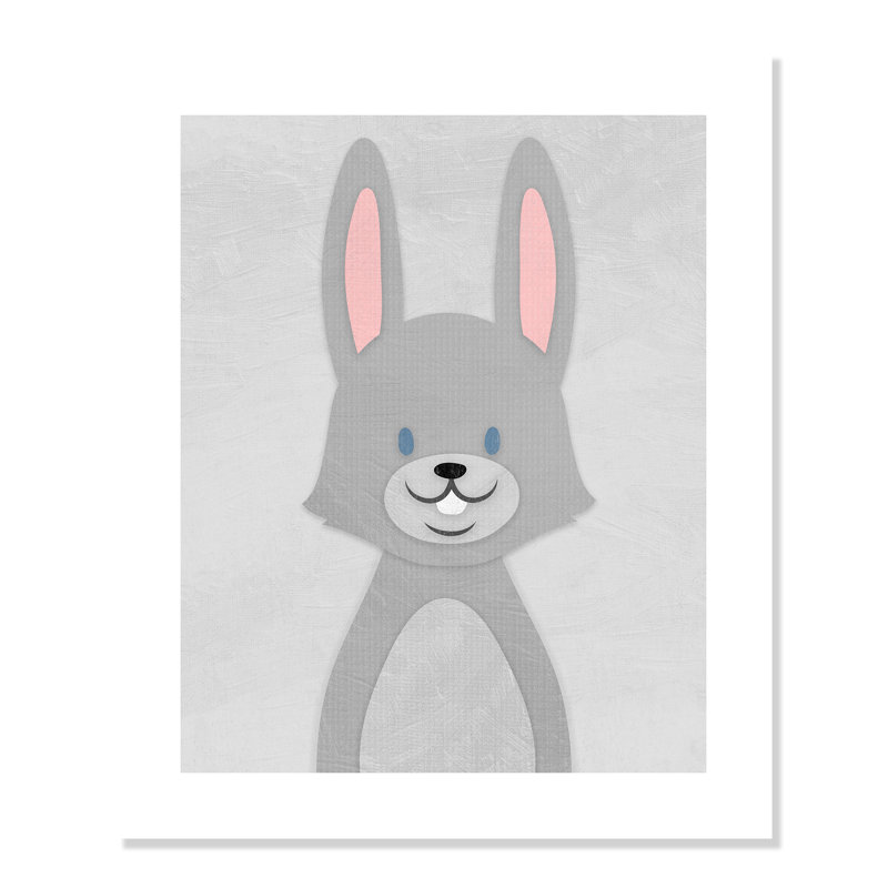 Cheery Bunny Art, 40" H x 28" W x 1" D, Paper