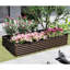 Jardinières en acier spacieuses pour le jardinage, boîtes extérieures brunes durables