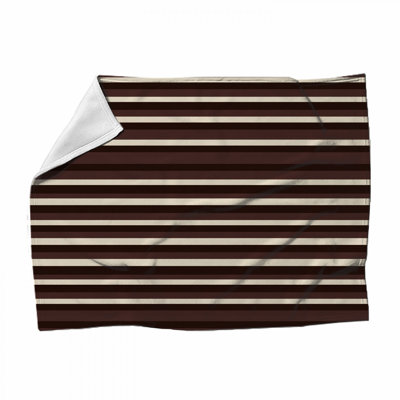 Jeté en molleton Stripes - Jeté à motif pour canapés ou lits