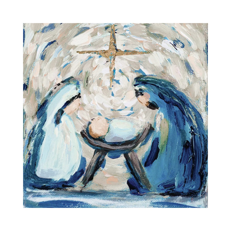Let Us Adore him - Giclée sur toile tendue avec châssis, H 12 po x l 12 po