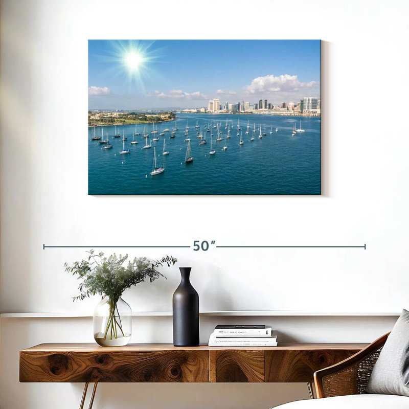 Mehar San Diego Waterfront Boats, 24" H x 36" W