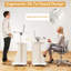 Chariot de bureau portatif à hauteur réglable pour ordinateur portable Gymax