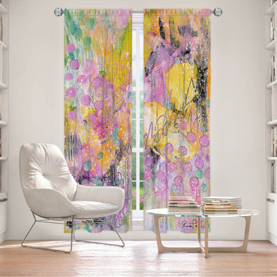 Paire de rideaux obscurcissant en polyester Aldery