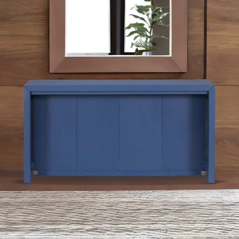 Simple Entryway Table, Blue