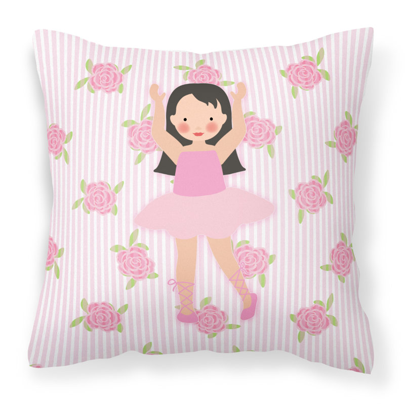 Coussin intérieur/extérieur à poils longs ballerine, 18 po x 18 po