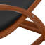 Chaise longue d'extérieur en bois de cèdre avec tissu en polyester enduit de PVC-95082989
