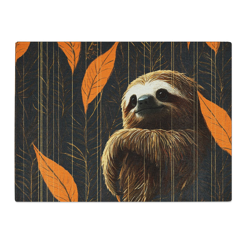 Sloth  Glass Chopping Board