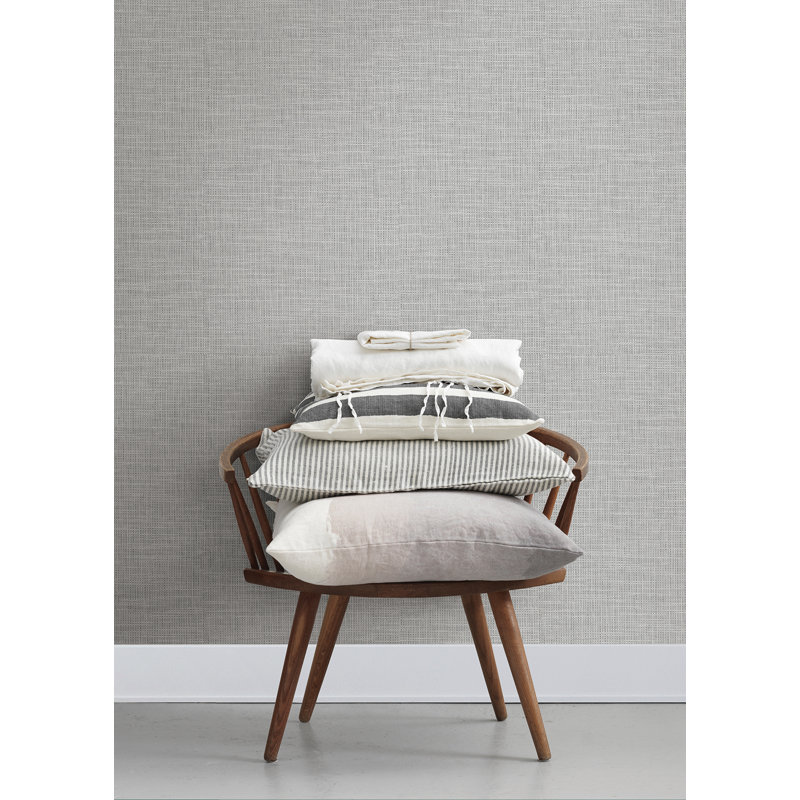 Wood & Shiplap Vinyl Wallpaper Roll, Light Gray