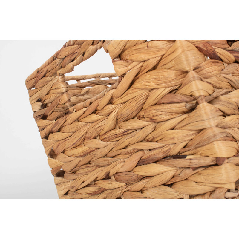 Seilles Wicker Water Hyacinth Storage Basket, 19cm H x 37cm W x 24cm D