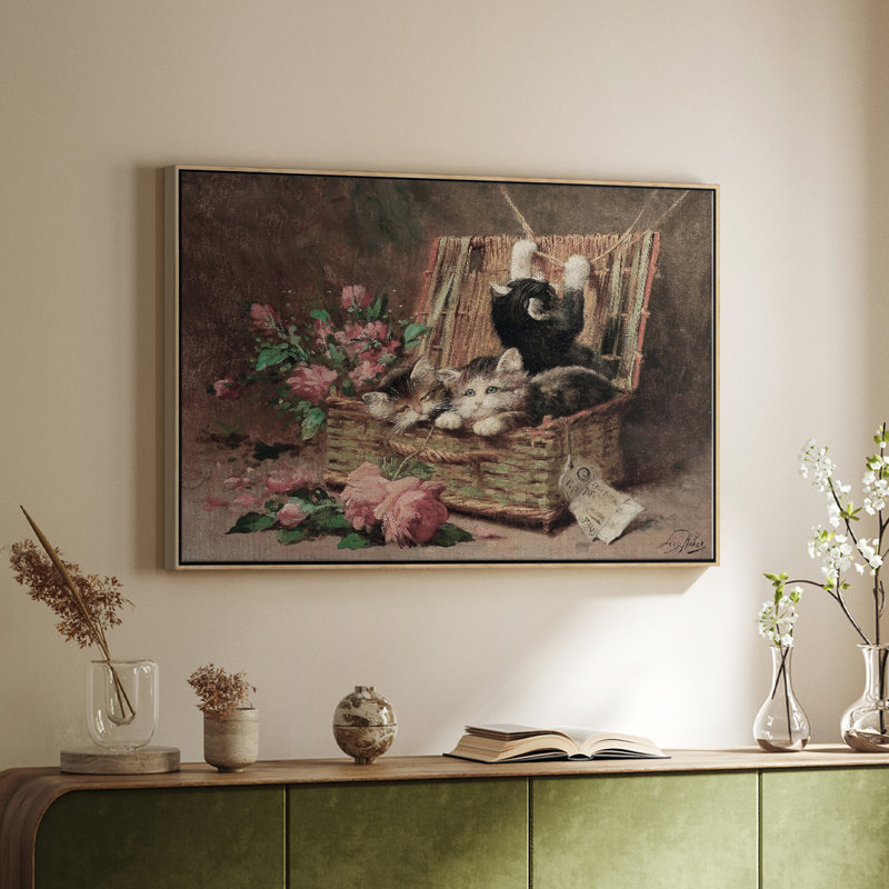 Paysage rétro-CCXXC, Toile tendue, H 25 po x l 37 po x P 1,5 po