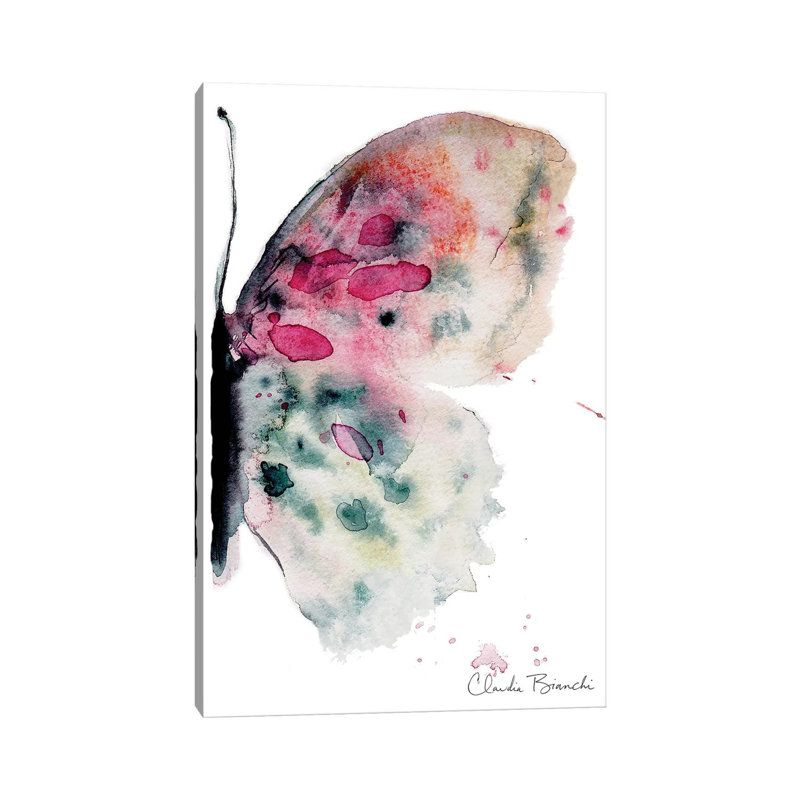 Butterfly Half 1 Piece Wrapped Canvas Painting, 101.6 cm H x 66.04 cm W x 1.91 cm D