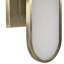 Nicollet Alabaster Brushed Antique Brass Wall Sconce - 3 In. D X 14.5 In. H